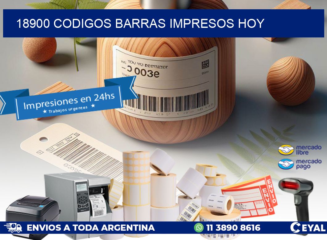 18900 codigos barras impresos hoy