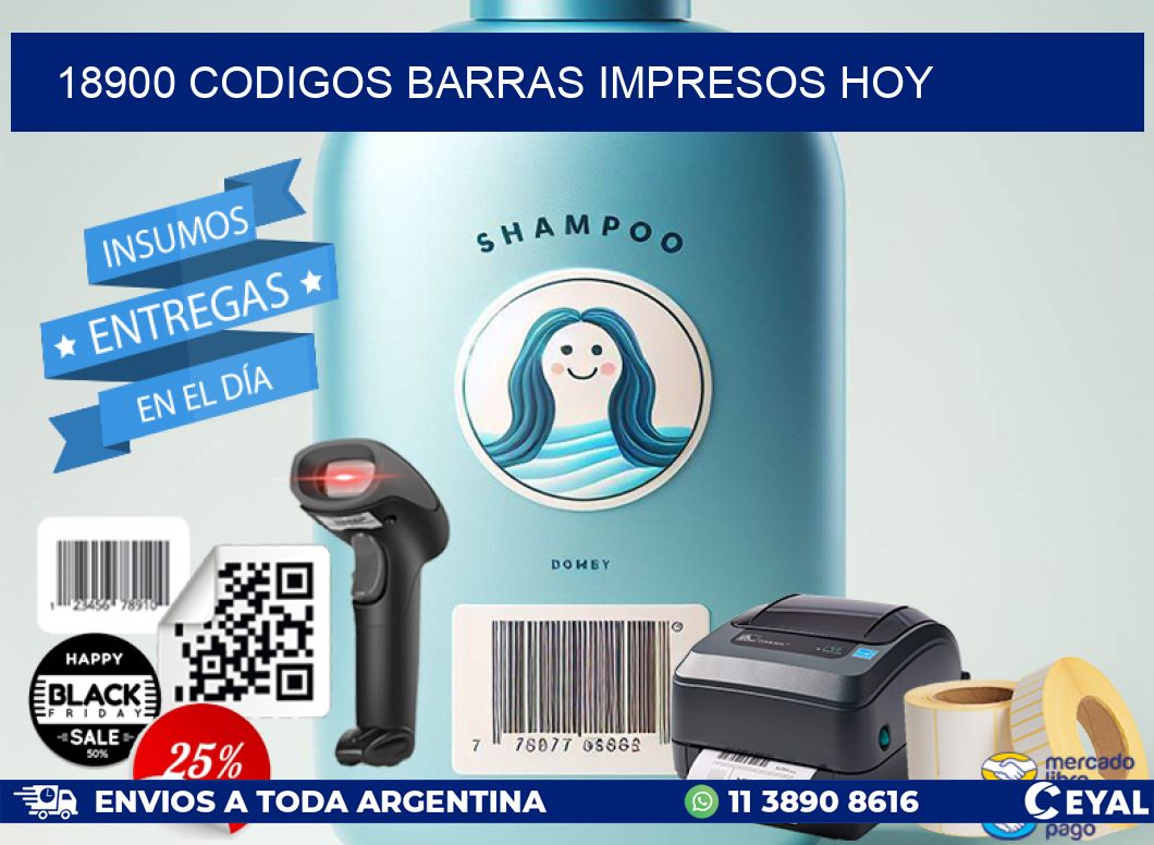 18900 codigos barras impresos hoy