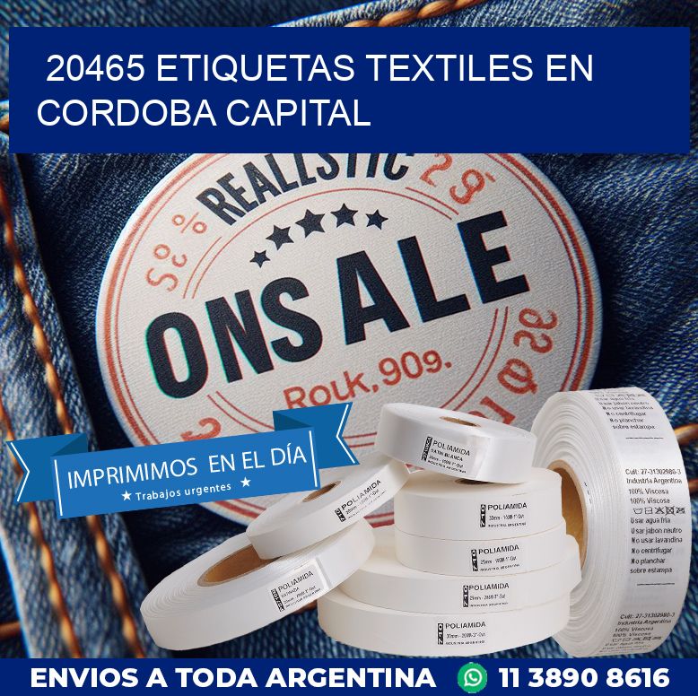 20465 ETIQUETAS TEXTILES EN CORDOBA CAPITAL