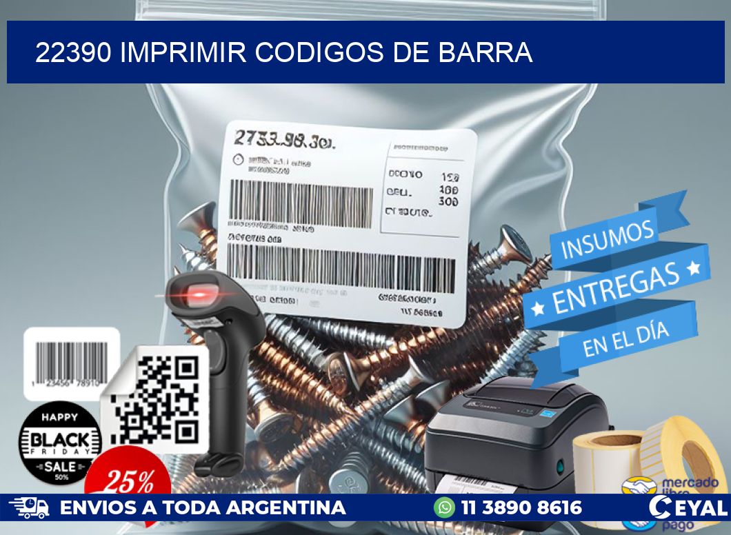 22390 imprimir codigos de barra