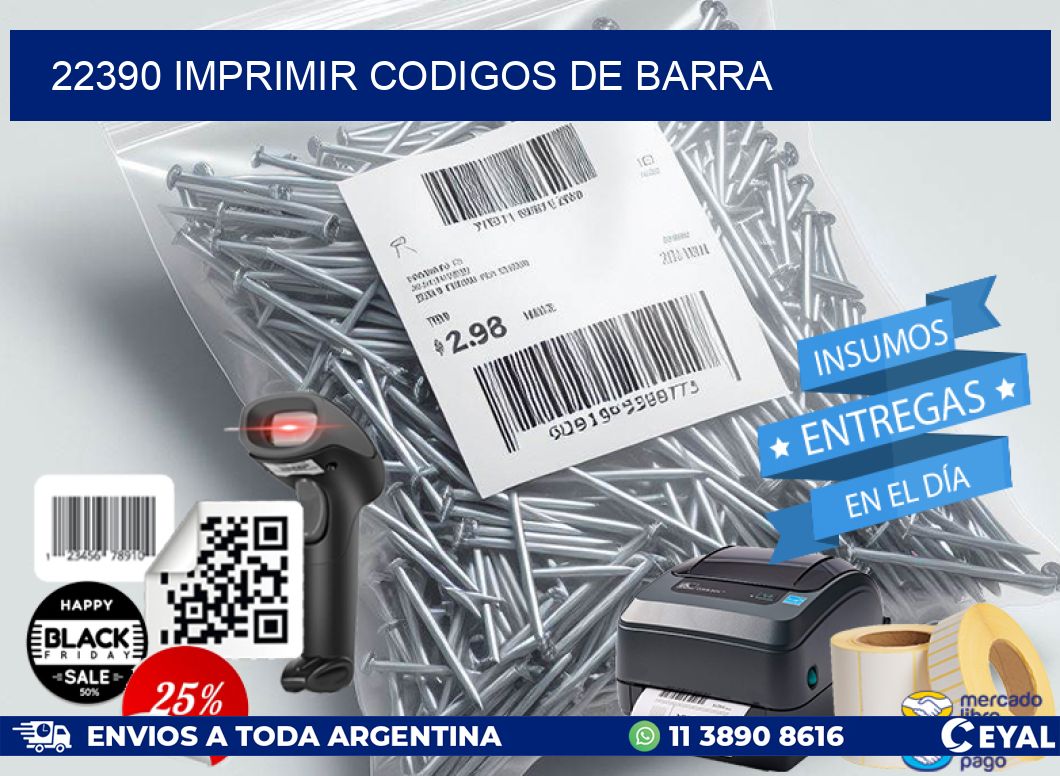 22390 imprimir codigos de barra