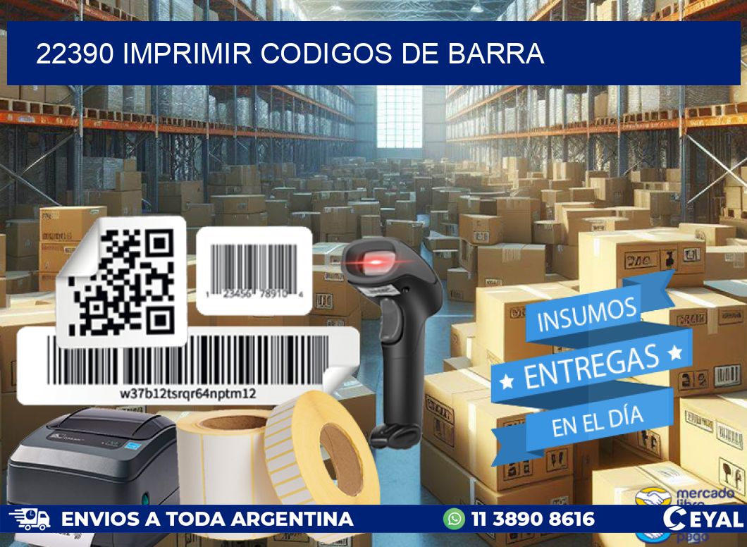 22390 imprimir codigos de barra