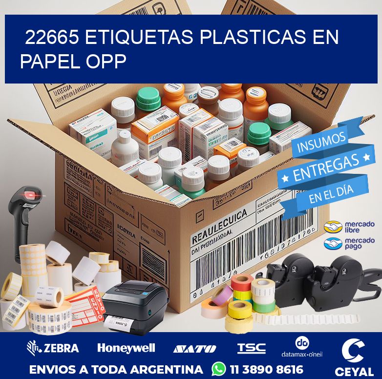22665 ETIQUETAS PLASTICAS EN PAPEL OPP
