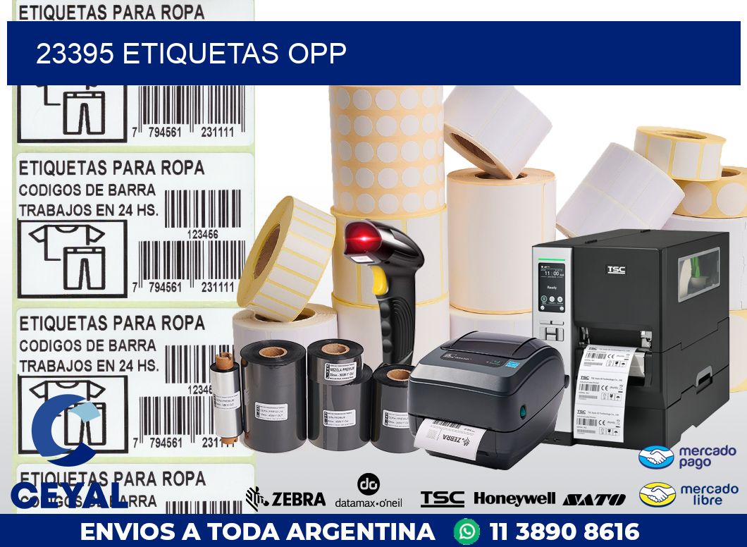 23395 ETIQUETAS OPP
