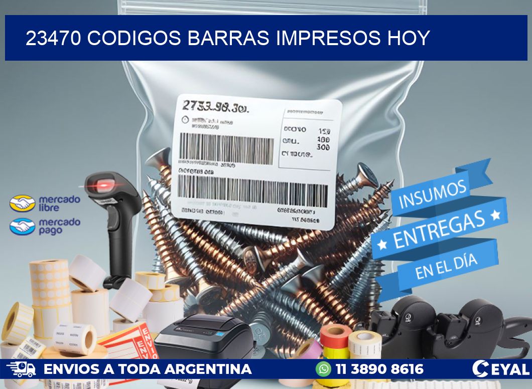 23470 CODIGOS BARRAS IMPRESOS HOY