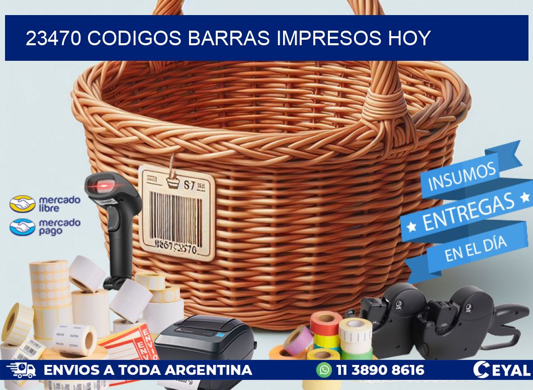 23470 CODIGOS BARRAS IMPRESOS HOY