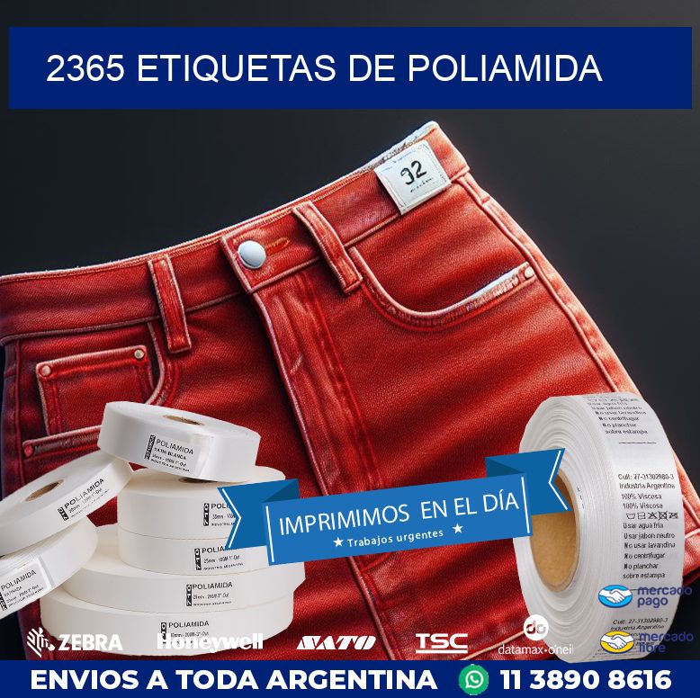 2365 ETIQUETAS DE POLIAMIDA