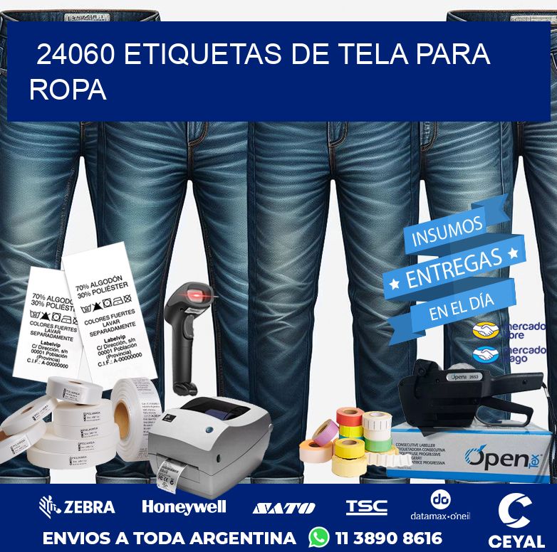 24060 ETIQUETAS DE TELA PARA ROPA