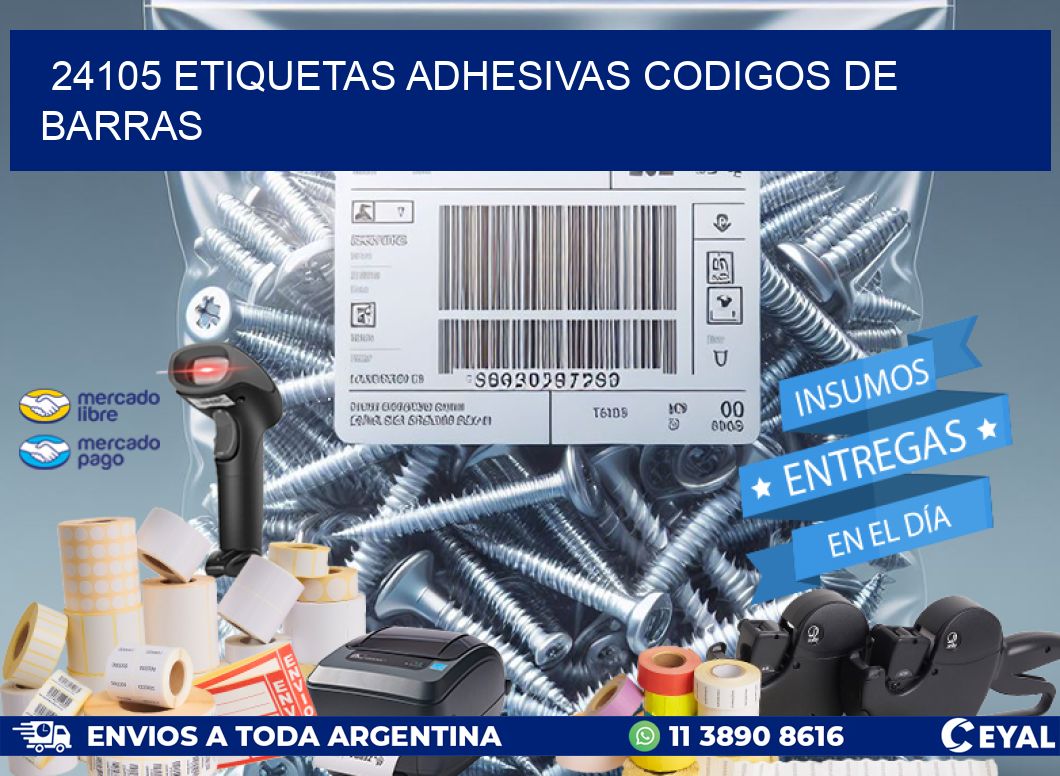 24105 ETIQUETAS ADHESIVAS CODIGOS DE BARRAS