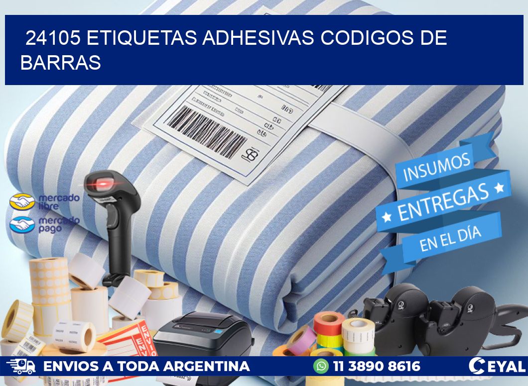 24105 ETIQUETAS ADHESIVAS CODIGOS DE BARRAS