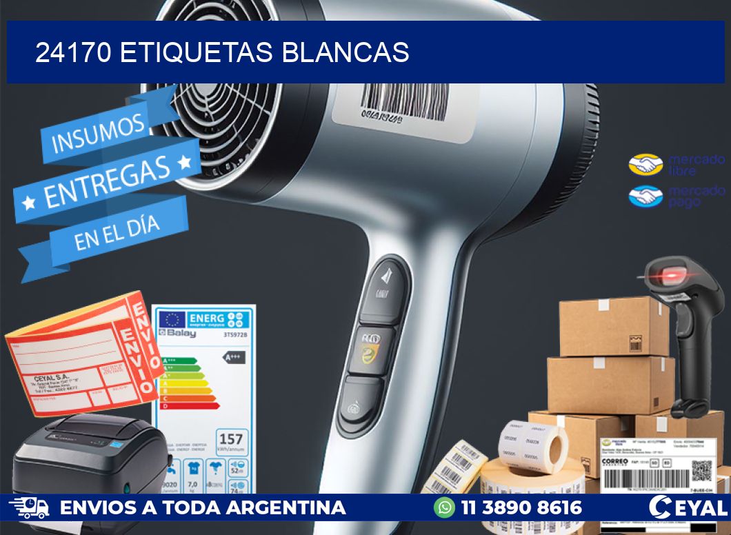 24170 ETIQUETAS BLANCAS