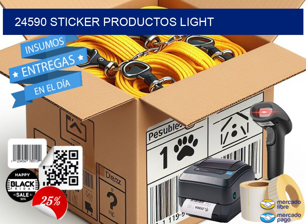 24590 STICKER PRODUCTOS LIGHT