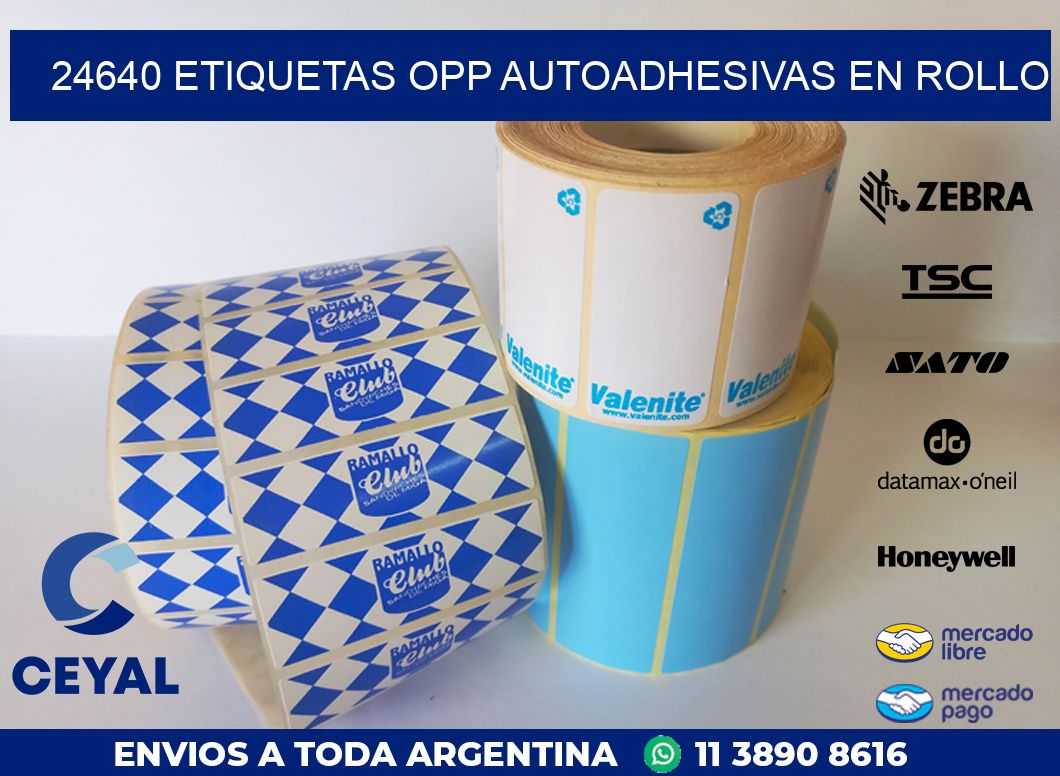 24640 ETIQUETAS OPP AUTOADHESIVAS EN ROLLO