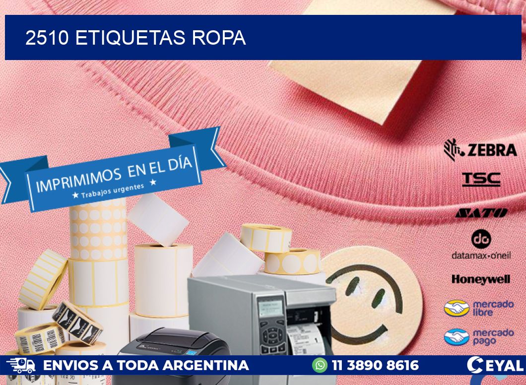 2510 ETIQUETAS ROPA