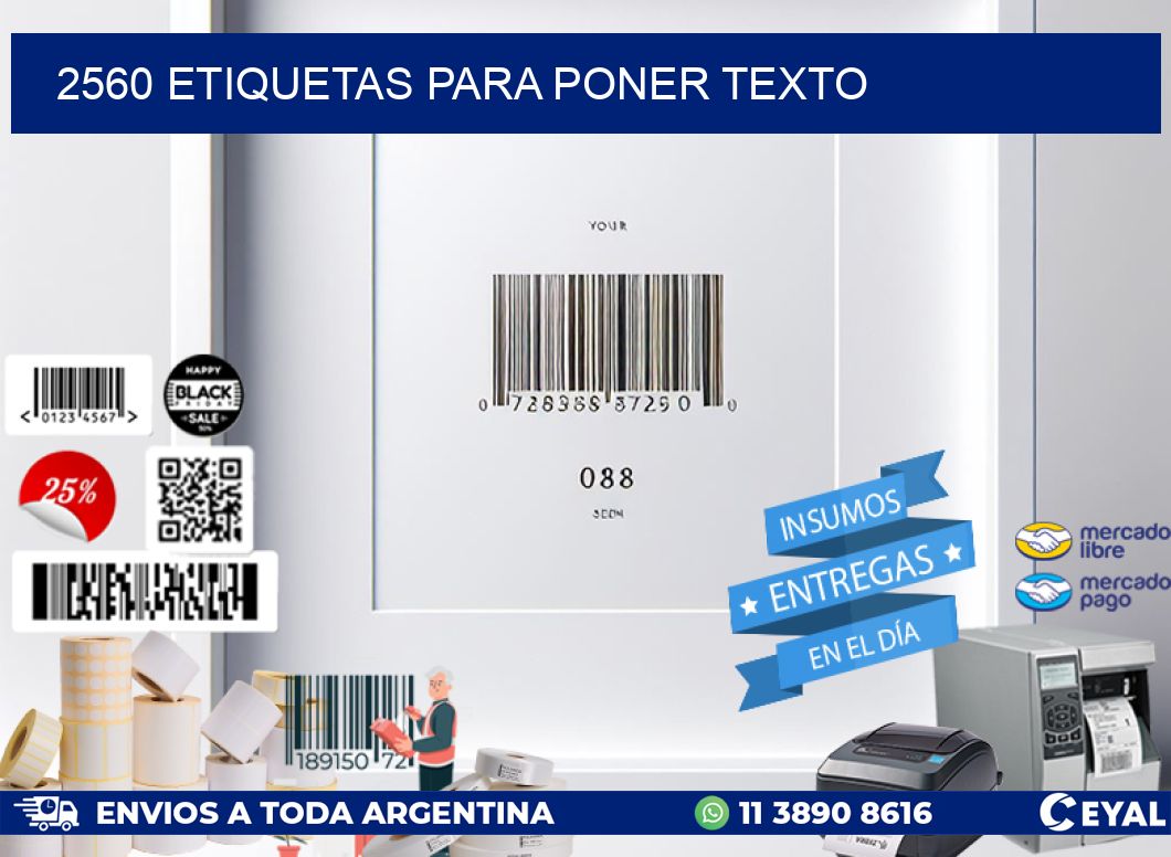 2560 ETIQUETAS PARA PONER TEXTO