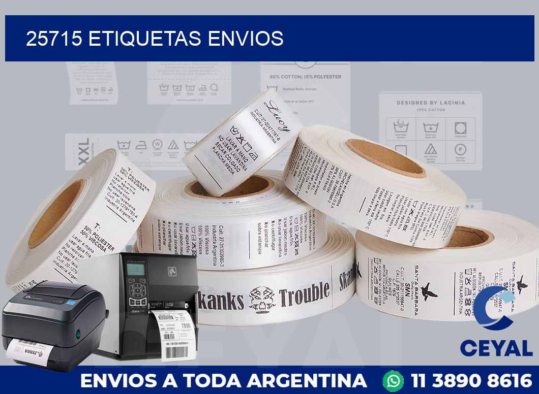 25715 etiquetas envios
