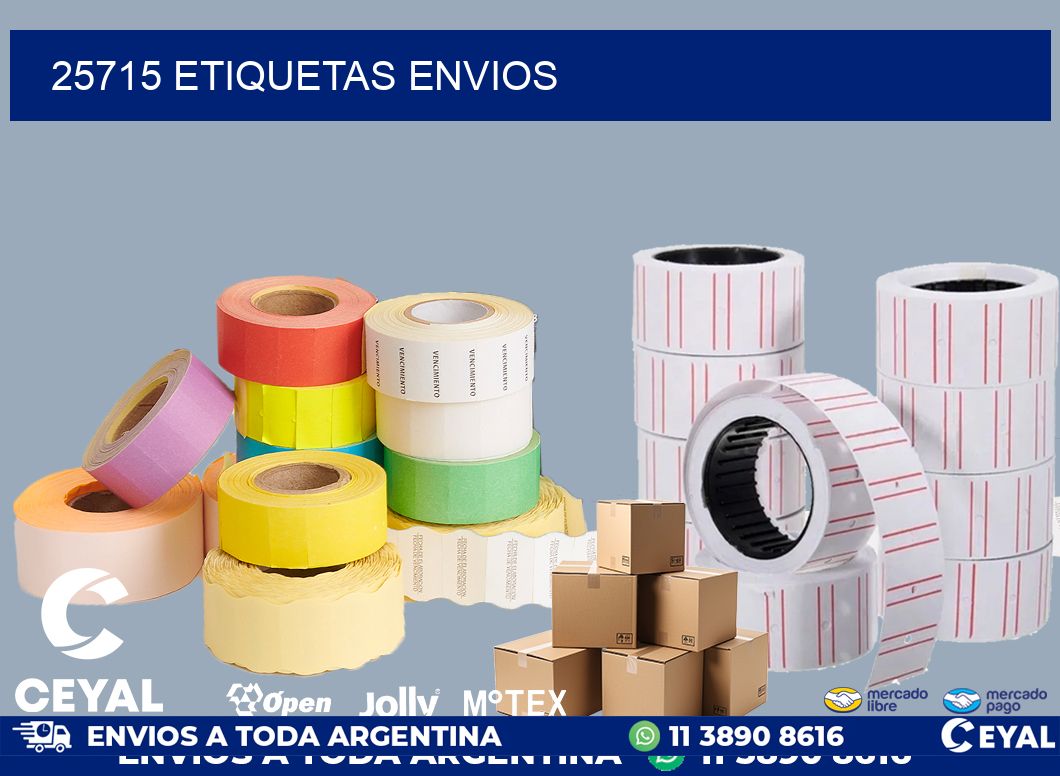 25715 etiquetas envios