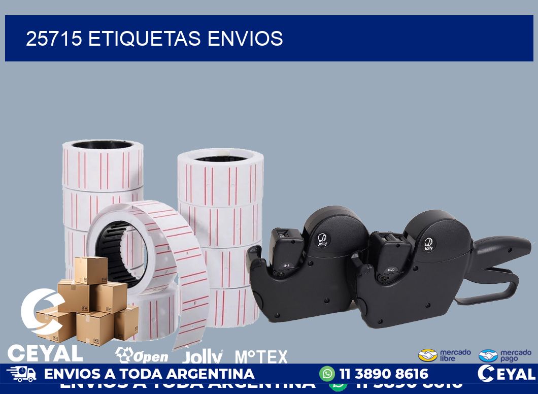 25715 etiquetas envios