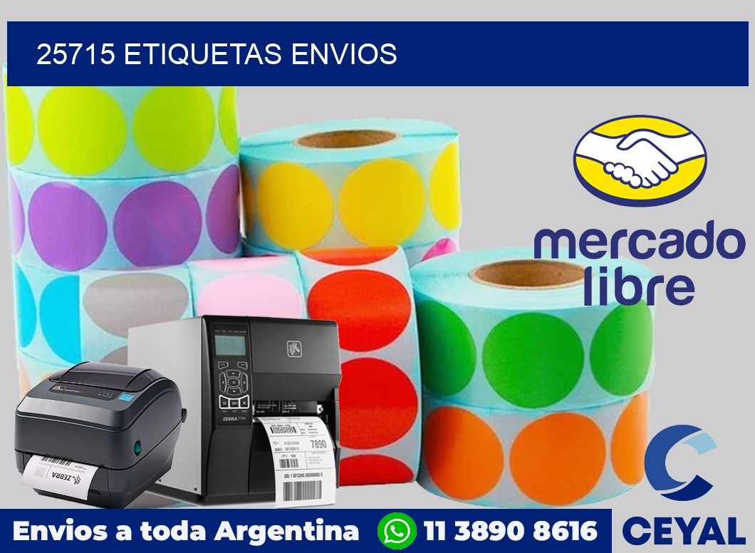 25715 etiquetas envios