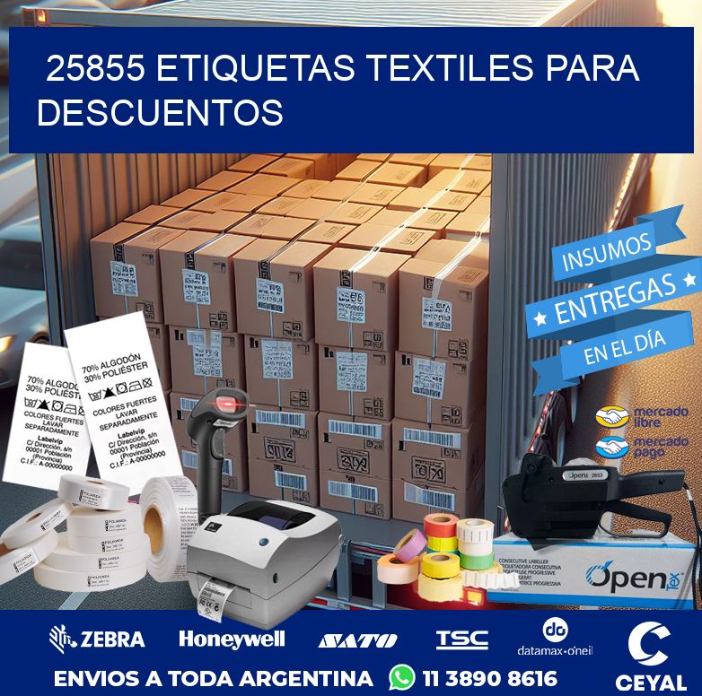 25855 ETIQUETAS TEXTILES PARA DESCUENTOS