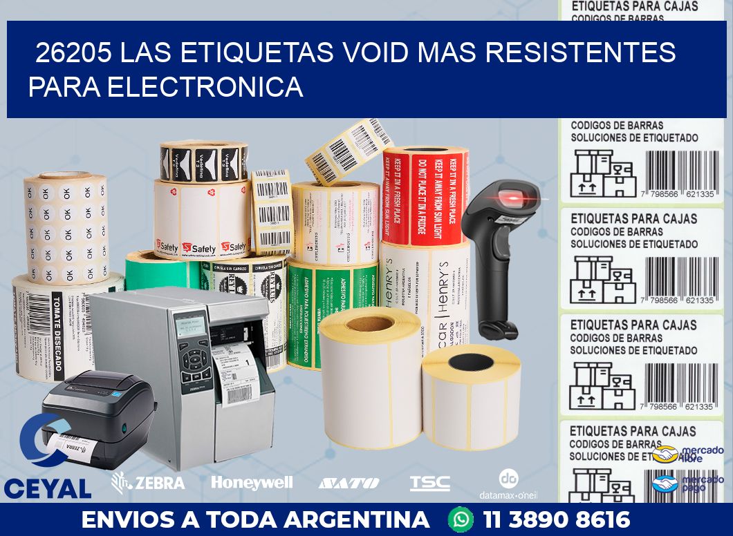 26205 LAS ETIQUETAS VOID MAS RESISTENTES PARA ELECTRONICA
