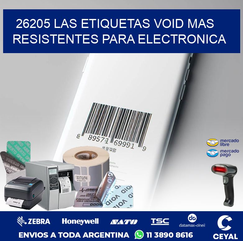 26205 LAS ETIQUETAS VOID MAS RESISTENTES PARA ELECTRONICA