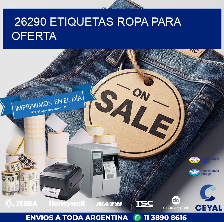 26290 ETIQUETAS ROPA PARA OFERTA