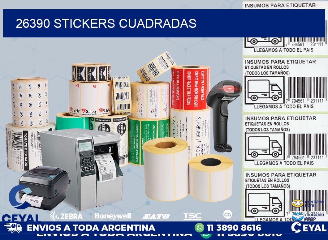 26390 Stickers cuadradas