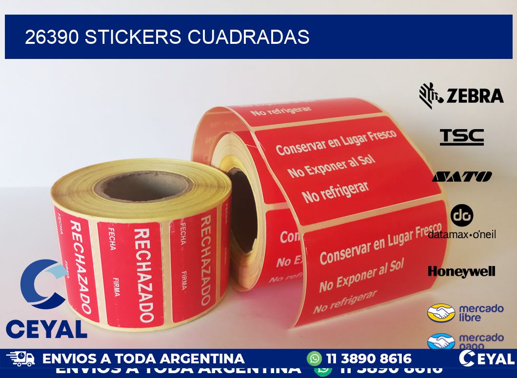26390 Stickers cuadradas