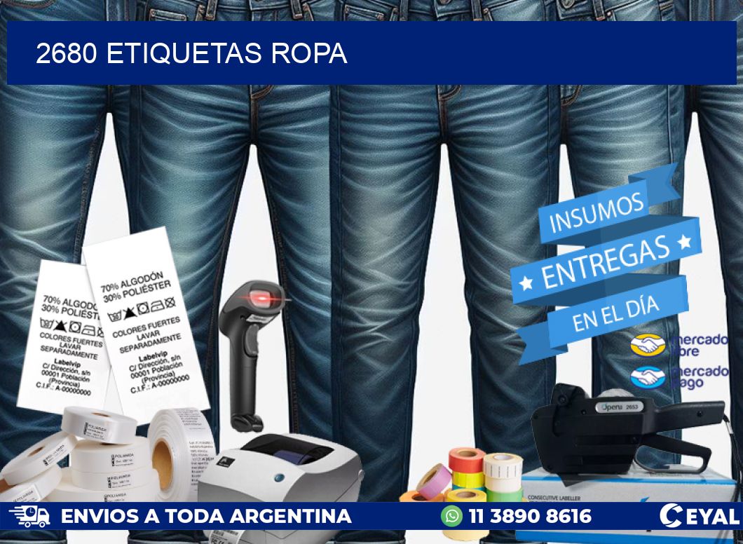 2680 ETIQUETAS ROPA