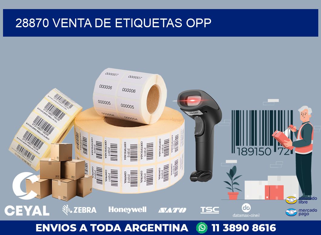 28870 VENTA DE ETIQUETAS OPP