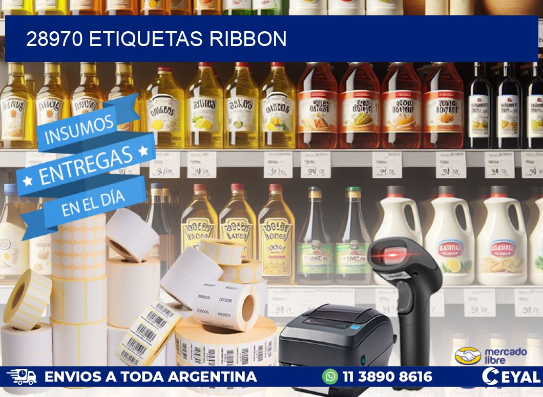 28970 ETIQUETAS RIBBON