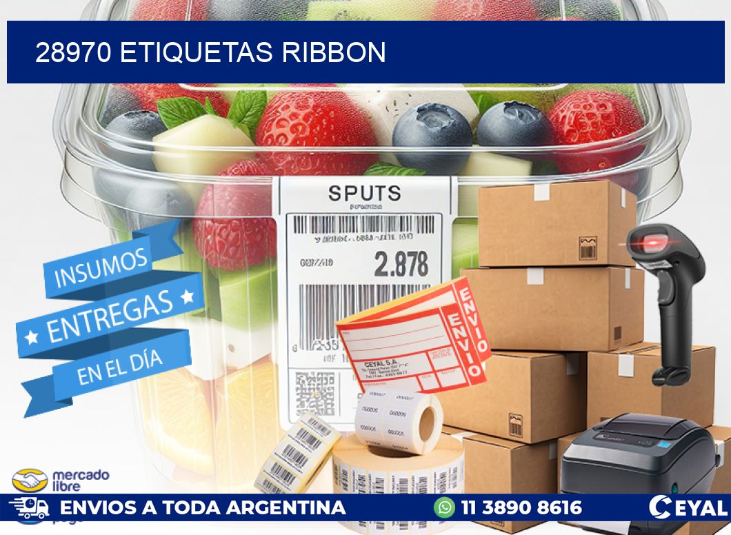 28970 ETIQUETAS RIBBON