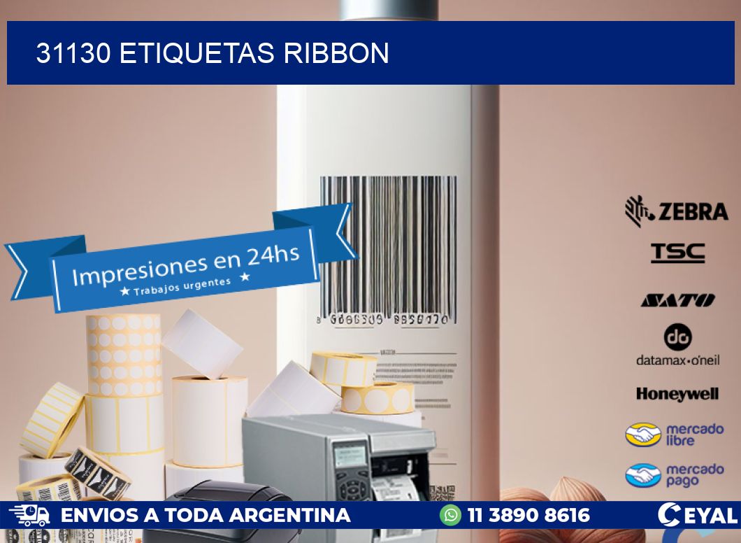 31130 ETIQUETAS RIBBON