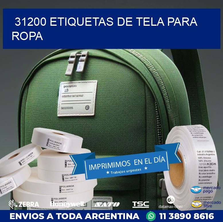31200 ETIQUETAS DE TELA PARA ROPA