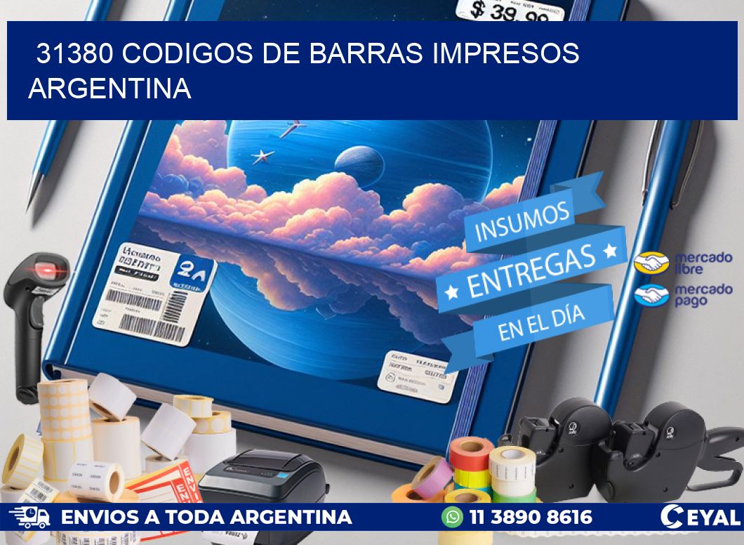 31380 Codigos de barras impresos Argentina