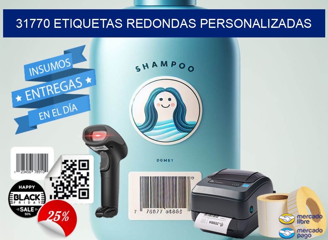 31770 ETIQUETAS REDONDAS PERSONALIZADAS