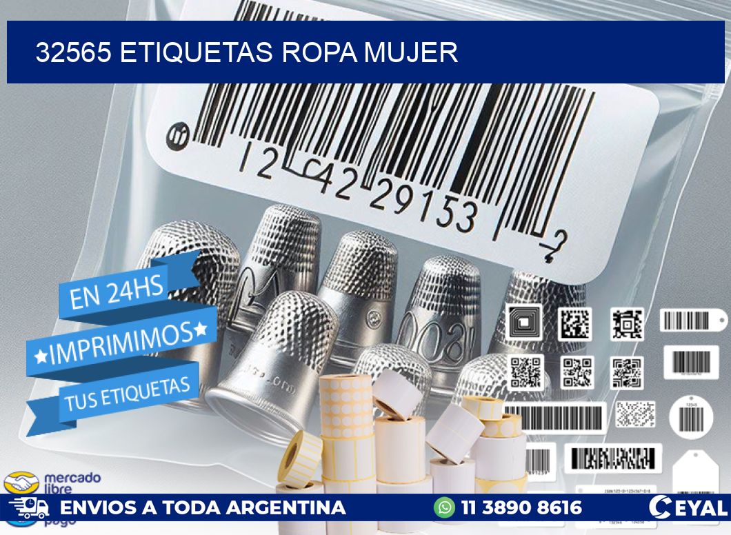 32565 ETIQUETAS ROPA MUJER