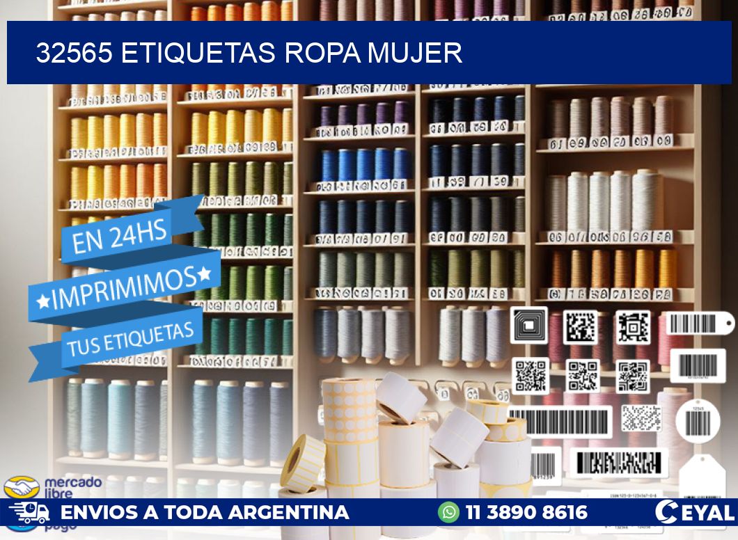 32565 ETIQUETAS ROPA MUJER