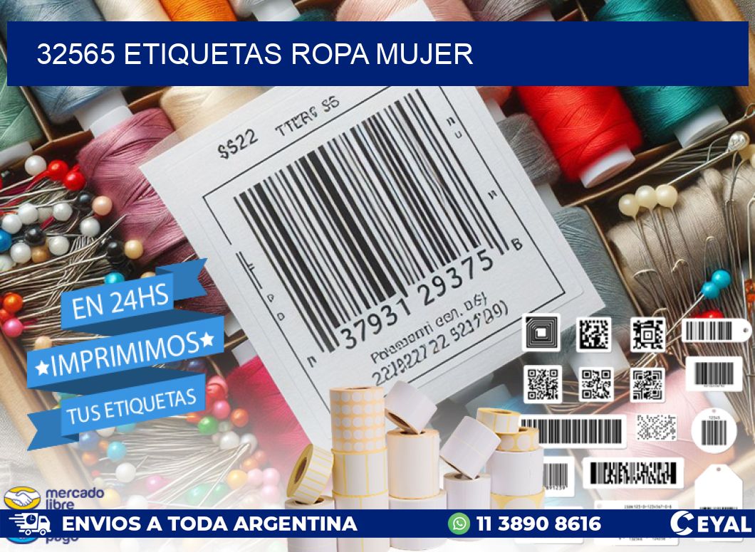 32565 ETIQUETAS ROPA MUJER