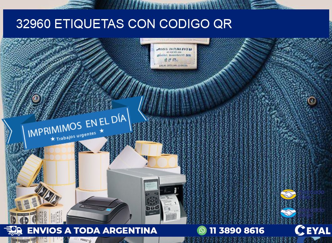 32960 etiquetas con codigo qr
