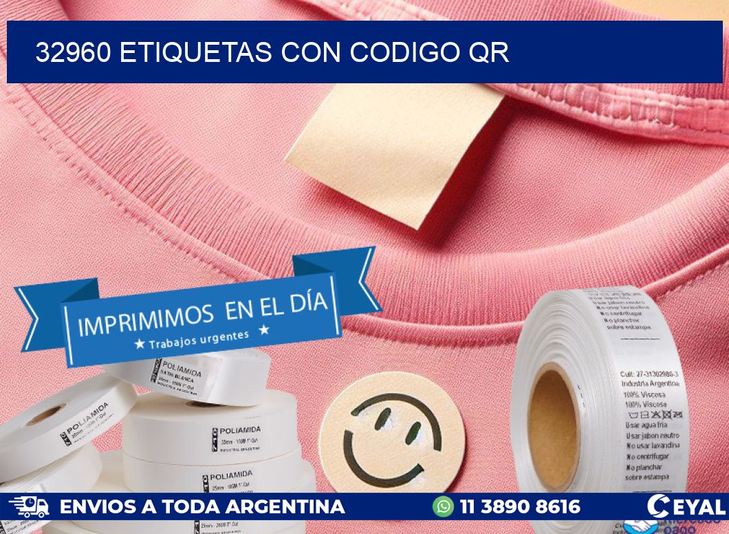 32960 etiquetas con codigo qr