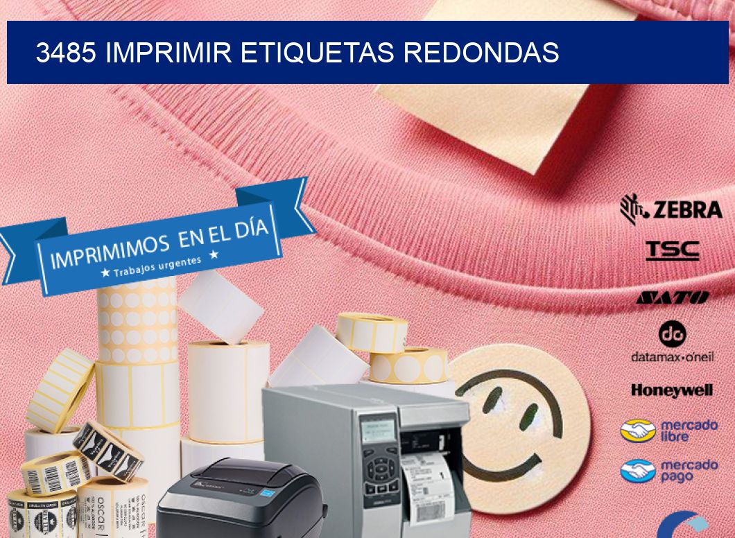 3485 IMPRIMIR ETIQUETAS REDONDAS