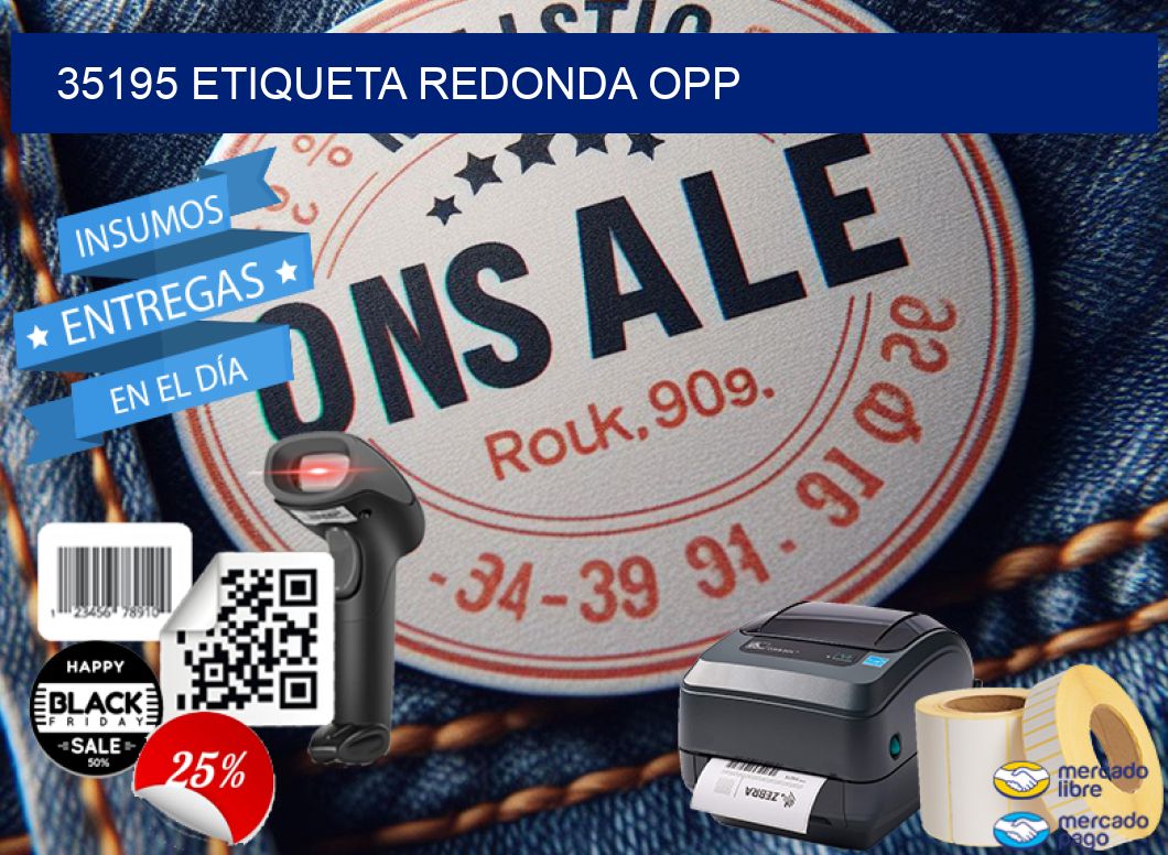 35195 ETIQUETA REDONDA OPP