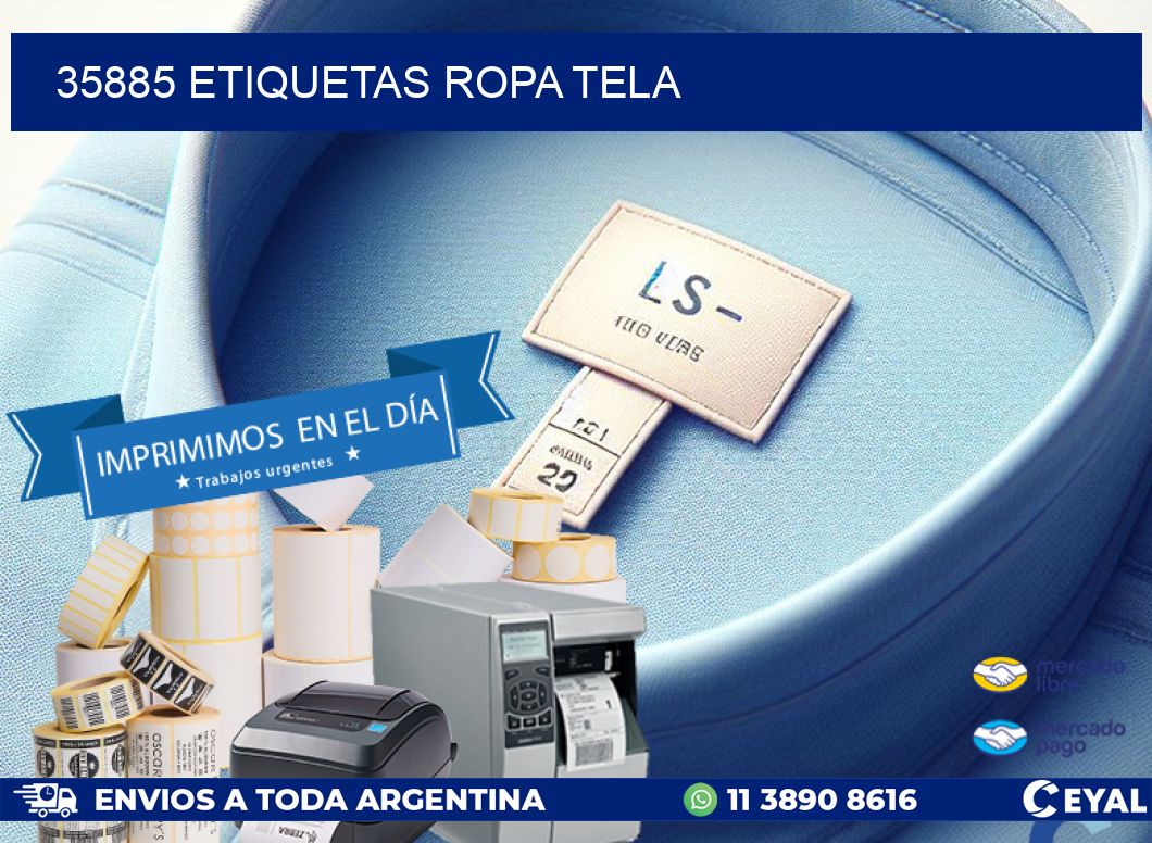 35885 ETIQUETAS ROPA TELA