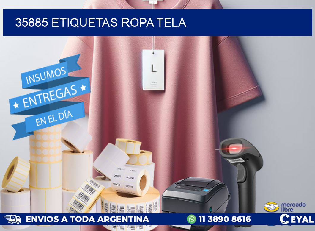 35885 ETIQUETAS ROPA TELA