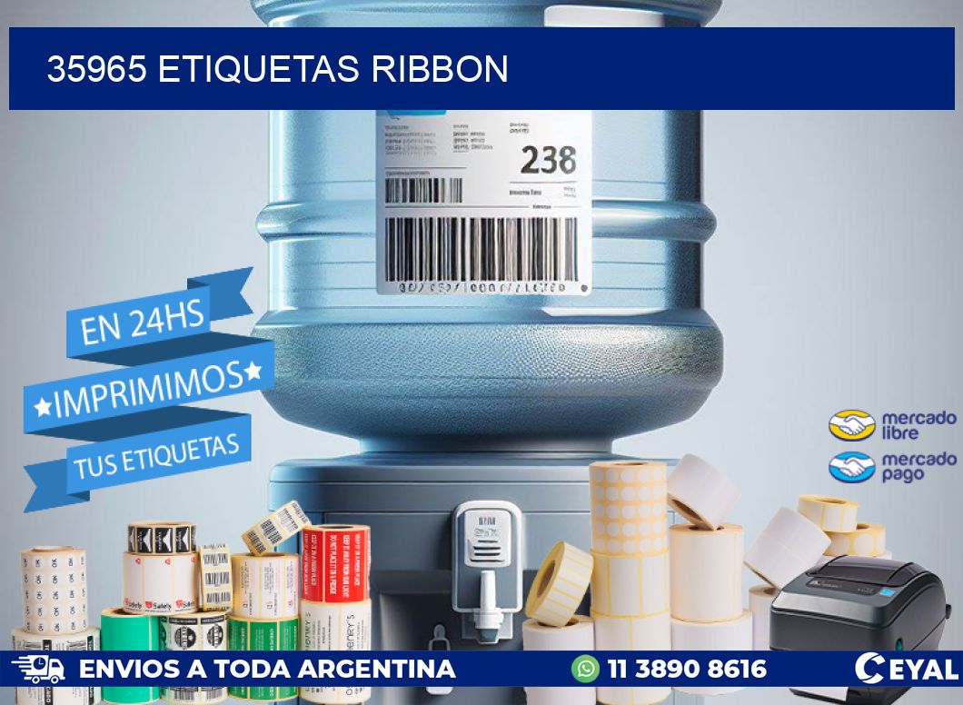 35965 ETIQUETAS RIBBON