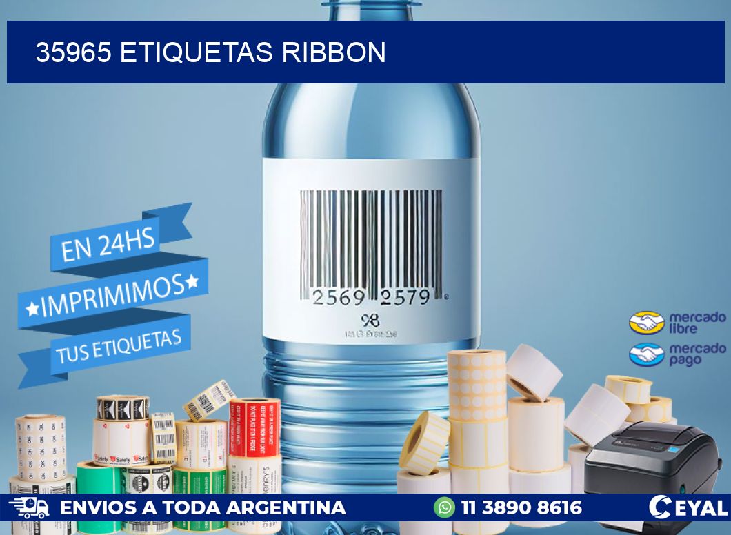 35965 ETIQUETAS RIBBON