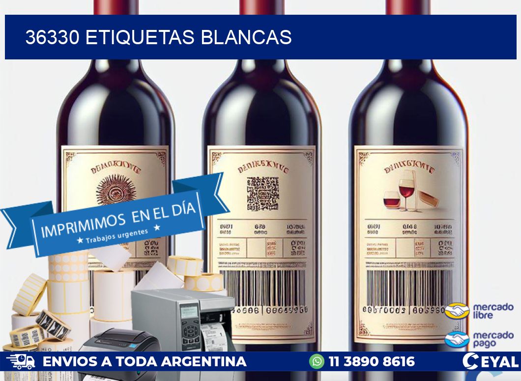 36330 ETIQUETAS BLANCAS