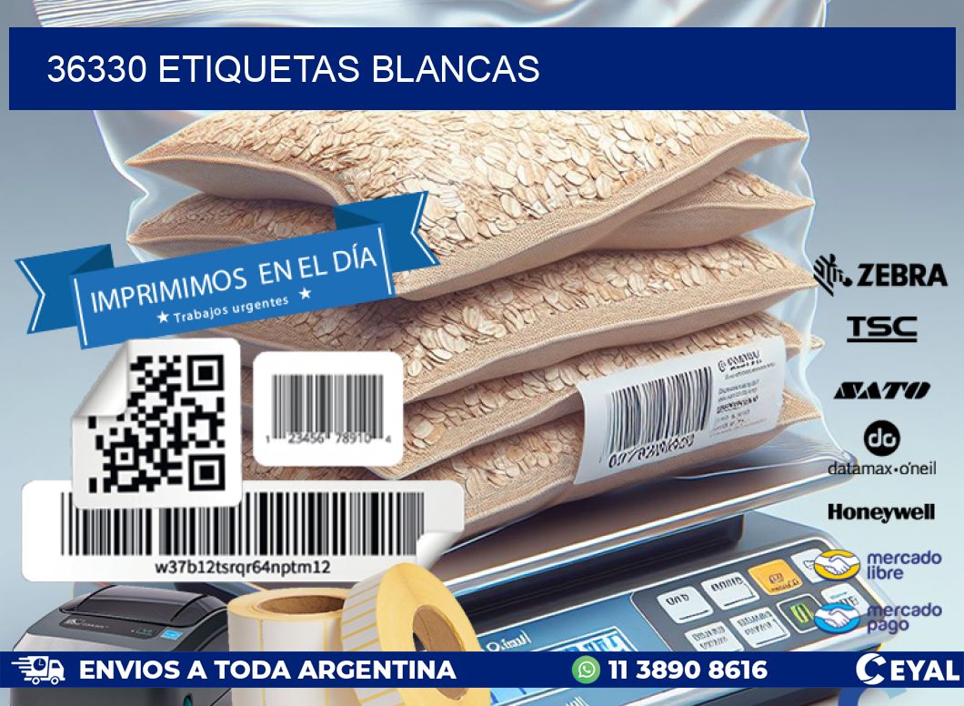 36330 ETIQUETAS BLANCAS
